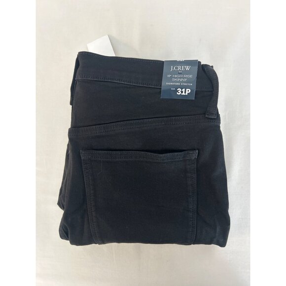 J Crew Factory Petite 10" high-rise black skinny jean AS167 Size P31 - Picture 4 of 4